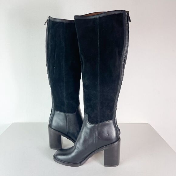 Franco Sarto NWOB Women's L-rivettall Knee High Boot Black Size 5.5 - Picture 3 of 8